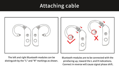 TRN BT20PRO Bluetooth 5.3 Wireless Earphone Cable - MMCX/2Pin/QDC