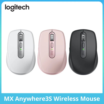 Logitech Master MX Anywhere 3S Office Silent Mouse Wireless Bluetooth 8K DPI,Magspeed Rapid Roller,Fast Charge Long Battery Life