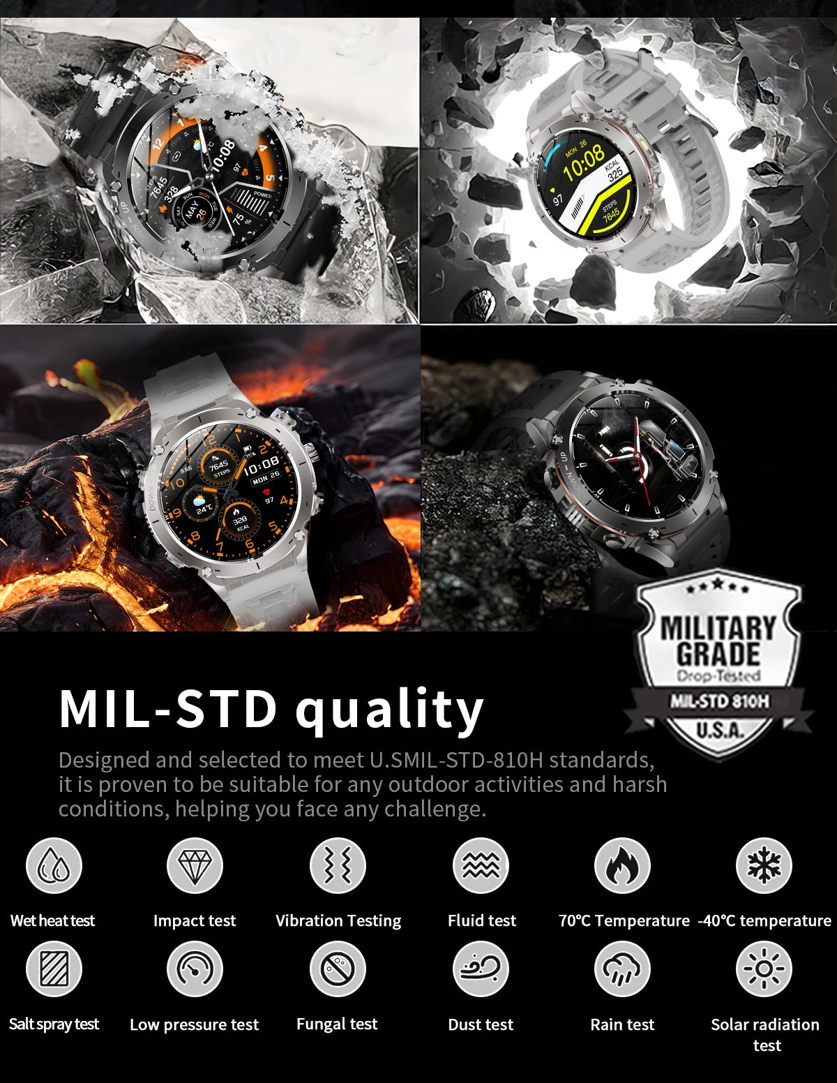 Xiaomi Ultra GPS Smart Watch - 10ATM Waterproof Dual-band GNSS Military Sport