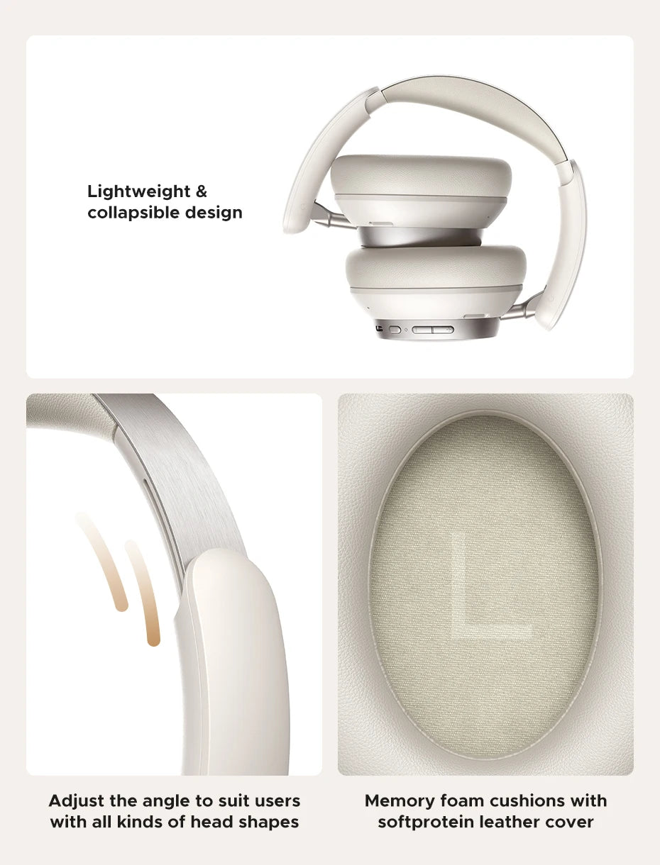 UGREEN Studio Pro ANC Headphones - 48dB Noise Cancelling Bluetooth Hi-Res LDAC