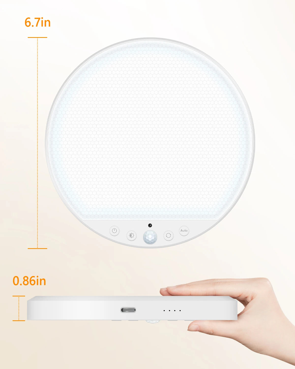 WILLED 8W Rechargeable Motion Sensor Ceiling Light with Remote 5000mAh battery Magnetic LED for Shower Garage Hallway Closet