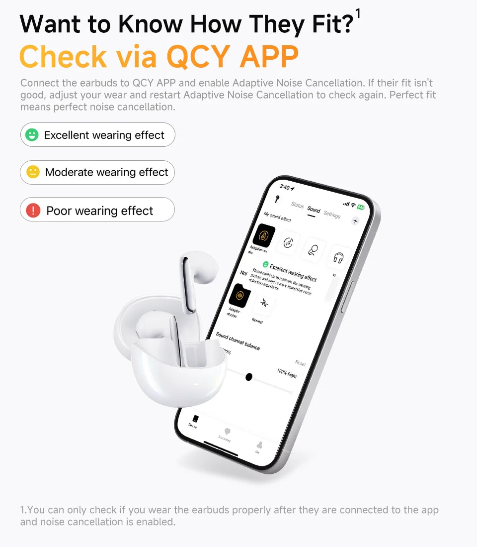 QCY HT10 AilyBuds Pro+ ANC Wireless Earphone Hi-Res Audio with LDAC Bluetooth 5.3 Earbuds 6 Mic AI HD Call Multipoint Connection