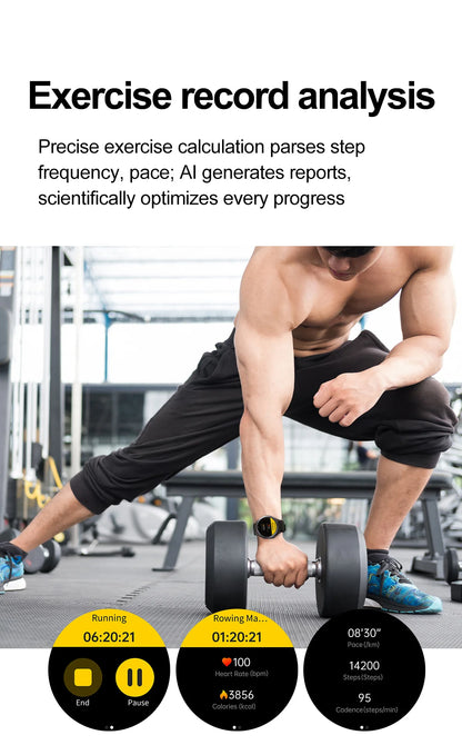 Health Smart Watch - ECG, Blood Pressure, Body Fat Analysis