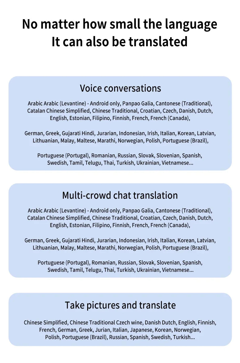 New Wireless Bluetooth Smart Voice Translation Headset Real-time Translation Chinese and English Learning Translation Headphones