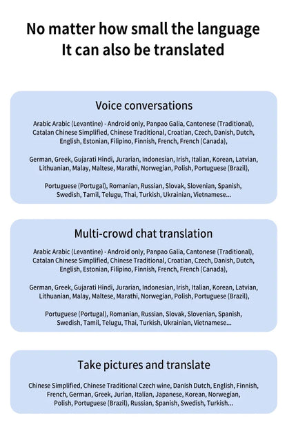 New Wireless Bluetooth Smart Voice Translation Headset Real-time Translation Chinese and English Learning Translation Headphones