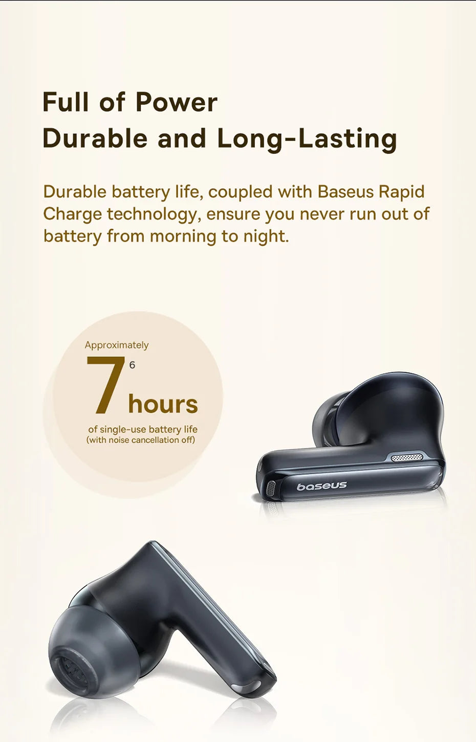 Baseus Bowie M2s Ultra Wireless Earphones Smart Screen 52dB Noise Cancelling Bluetooth 5.4 Headphones 3D Audio Spatial Earbuds