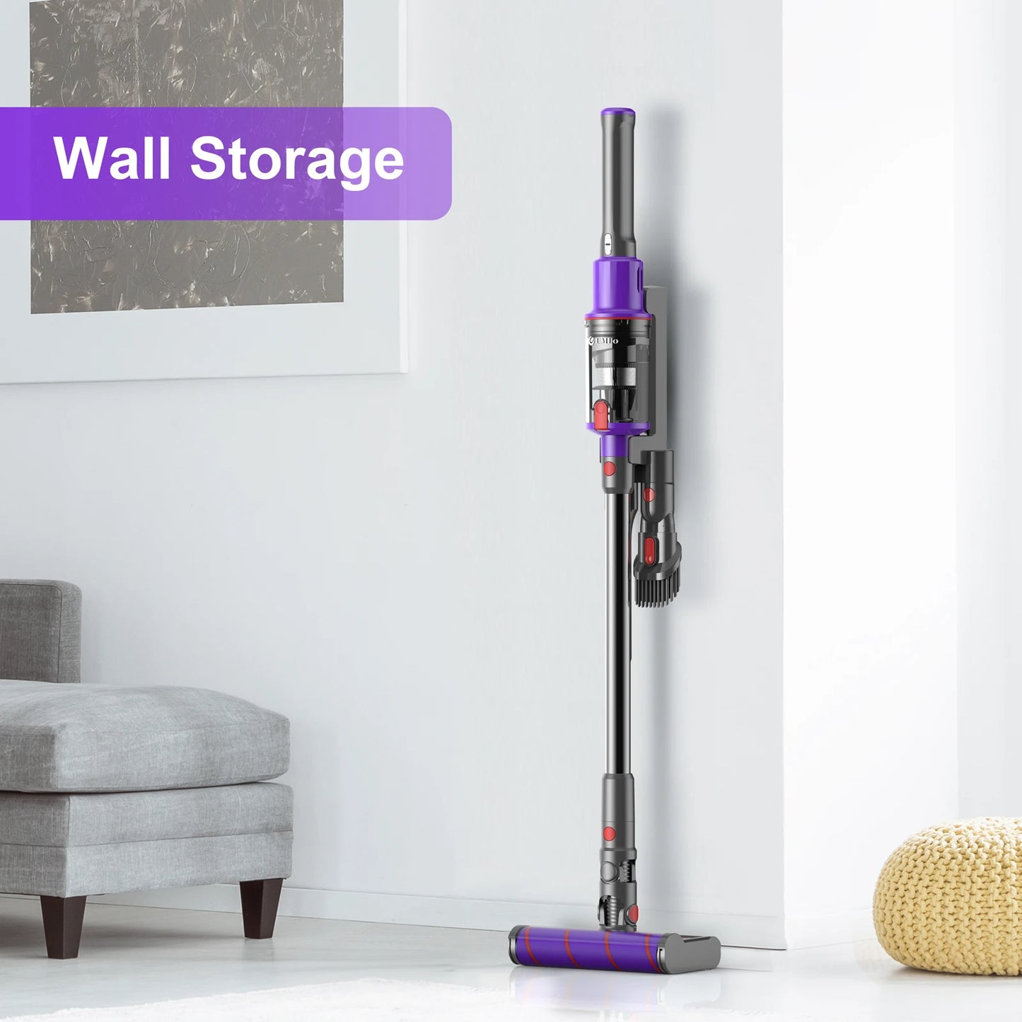UMLO V102 Cordless Vacuum Cleaner - Brushless Motor Stick Vacuum for Pet Hair