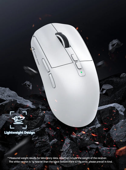 ATTACK SHARK X6 Mouse,PAW3395 Bluetooth Tri-Mode Connection,RGB Touch Magnetic Charging Base,Macro Gaming Mouse