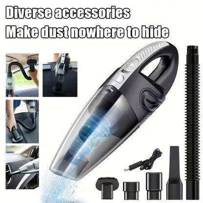 Portable Wireless Handheld Vacuum - Rechargeable Car & Home Pet Hair Cleaner