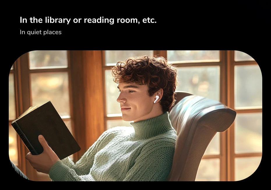 UGREEN ClipBuds Magic LCD Screen TWS Earphones - 52dB ANC Bluetooth Earbuds