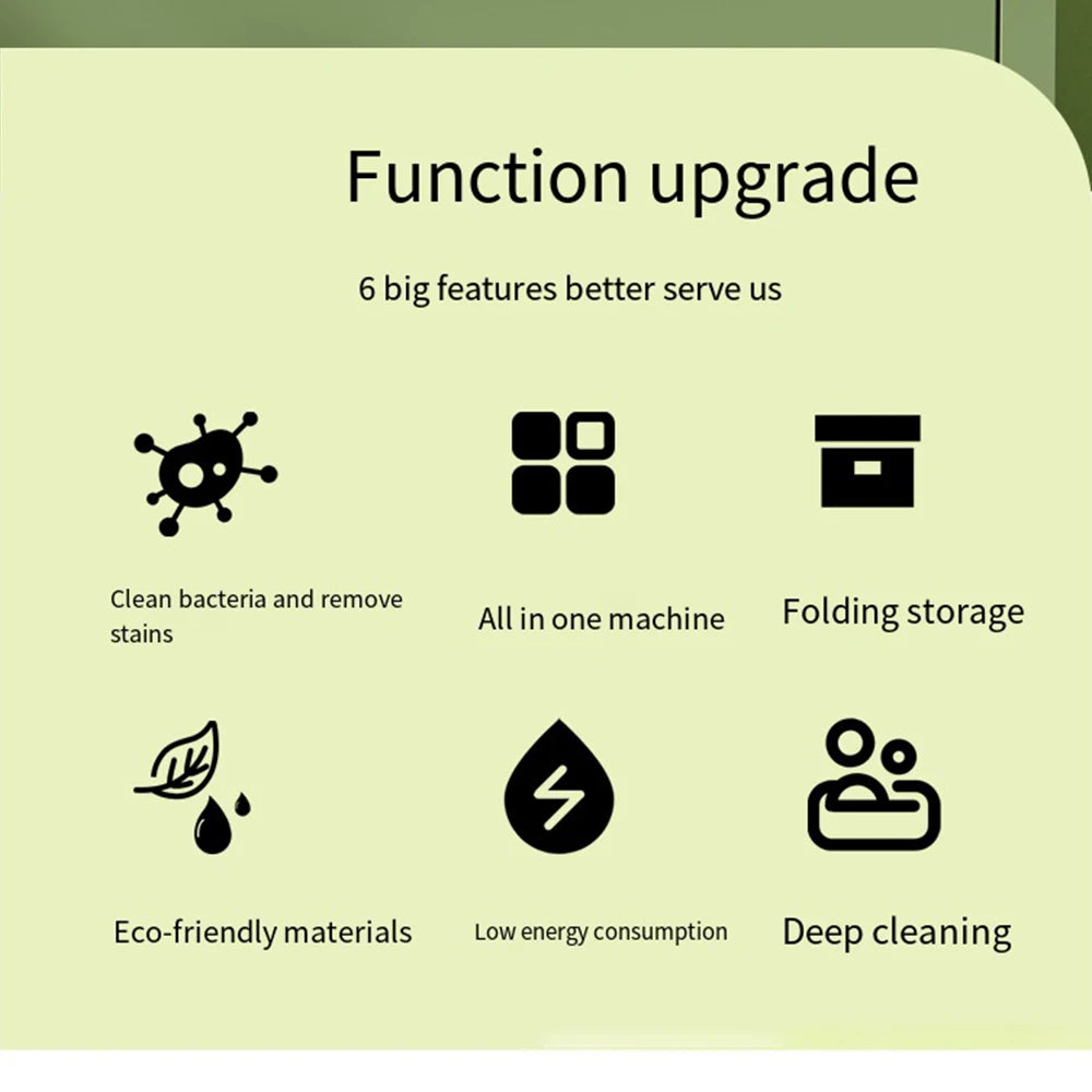 Portable Folding Washing Machine 6L 11L - Mini Ultrasonic Washer Spin Dryer