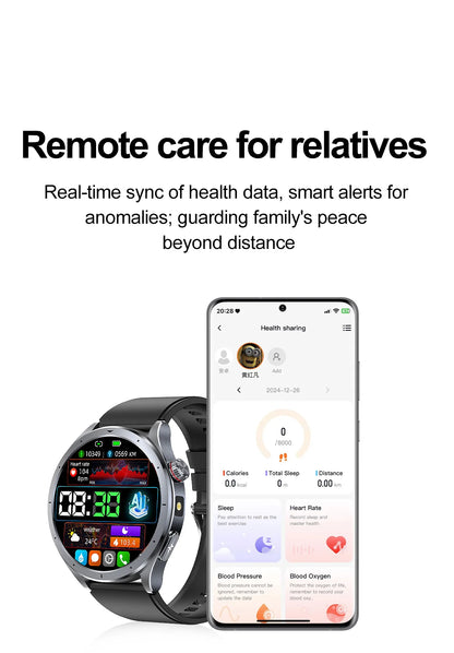 Health Smart Watch - ECG, Blood Pressure, Body Fat Analysis