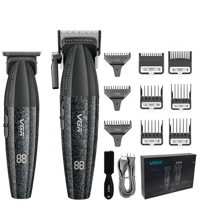 VGR V-640 Professional Hair Clipper - 9000 RPM Rechargeable Trimmer for Men