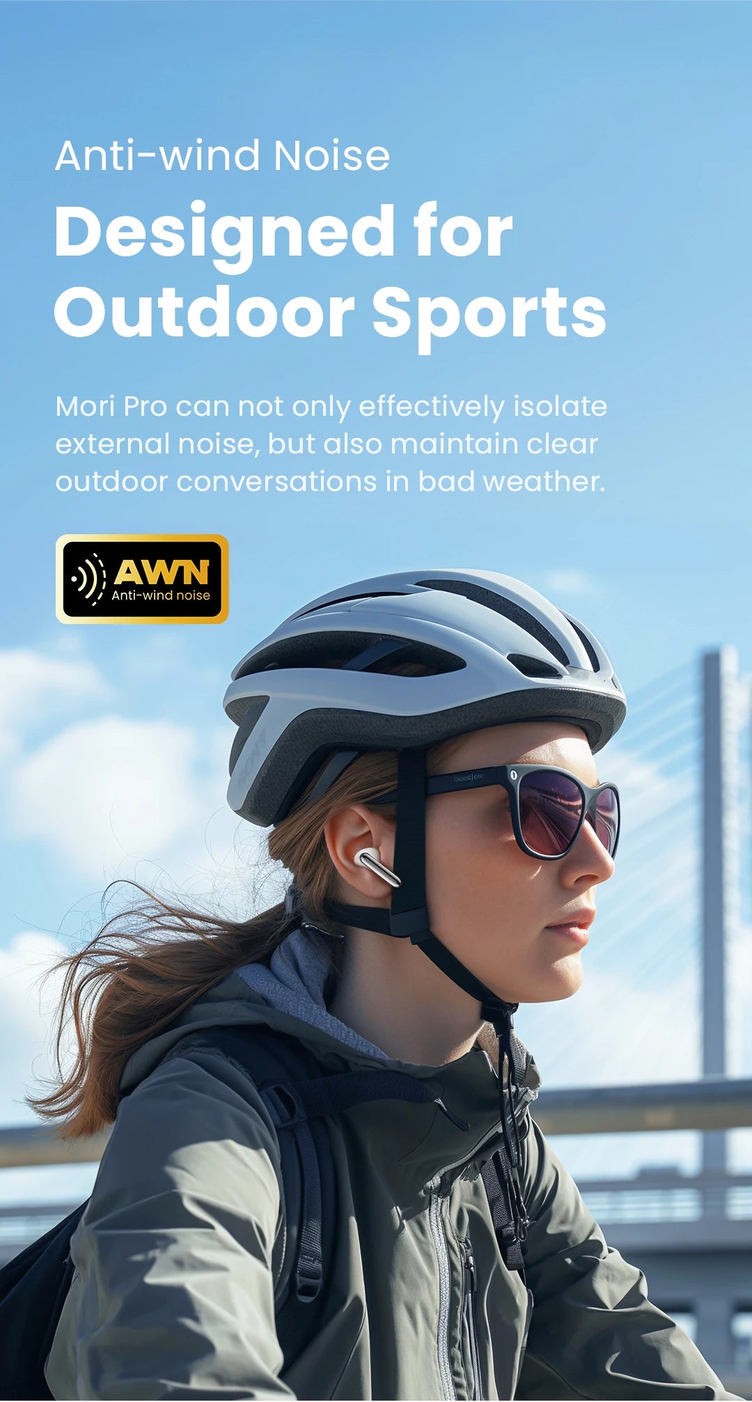 HAYLOU Mori Pro Wireless Earbuds - 43dB ANC, Bluetooth 5.4