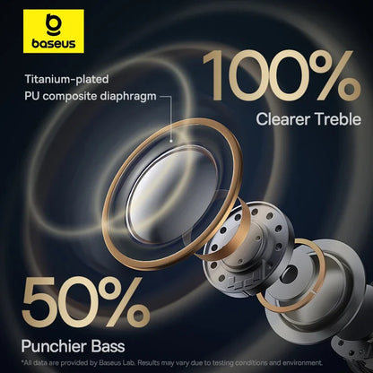 Baseus Bowie MA10 Pro ANC Wireless Earphones 48dB Hybrid ANC Bluetooth 5.3 Earbuds IPX6 Waterproof 4-Mics ENC Sports Headphones