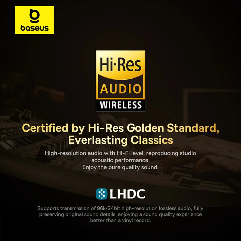 Baseus Bowie M2s Ultra Wireless Earphones Smart Screen 52dB Noise Cancelling Bluetooth 5.4 Headphones 3D Audio Spatial Earbuds