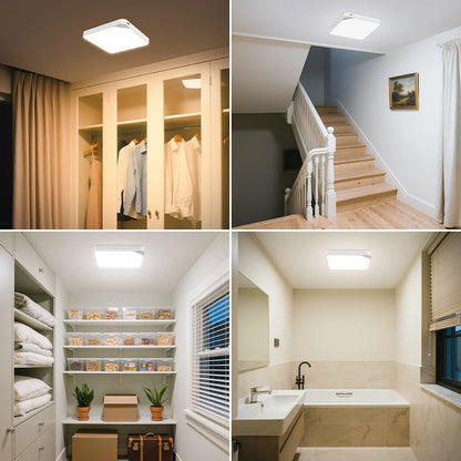 WILLED 8W Rechargeable Motion Sensor Ceiling Light with Remote 5000mAh battery Magnetic LED for Shower Garage Hallway Closet