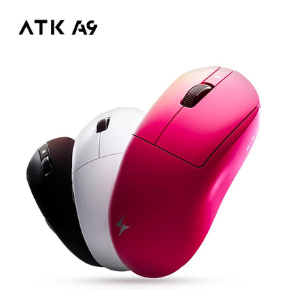 ATK Dragonfly A9 Ultra Wireless E-sports Gaming Mouse Ultra-lightweight Tri-mode Dual 8K Ergonomic Mice A9 Plus PAW3395/3950