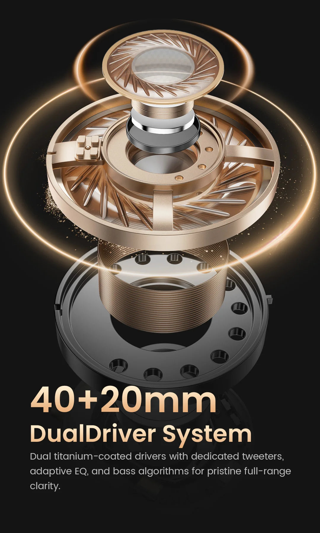 HAYLOU S40 ANC Wireless Headphones - 50dB ANC, Hi-Res LDAC, 3D Spatial Audio