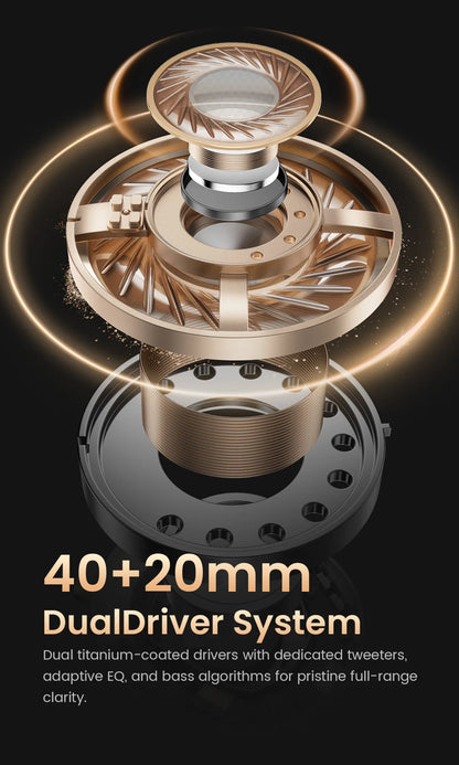 HAYLOU S40 ANC Wireless Headphones - 50dB ANC, Hi-Res LDAC, 3D Spatial Audio