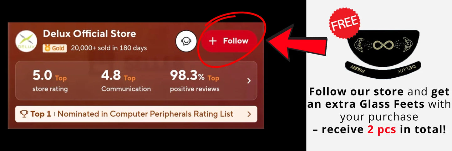 Delux M800PRO PAW3395 Wireless Gaming Mouse RGB light 26000DPI Wired Programmable Rechargeable Mice for PC Laptop Gamer