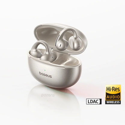 Baseus MC1 Pro Ear Clip Wireless Earphones Bluetooth 6.0 Hi-Res Ultra Open Earbuds earrings 4-Mic ENC Clip on ear buds Headphone