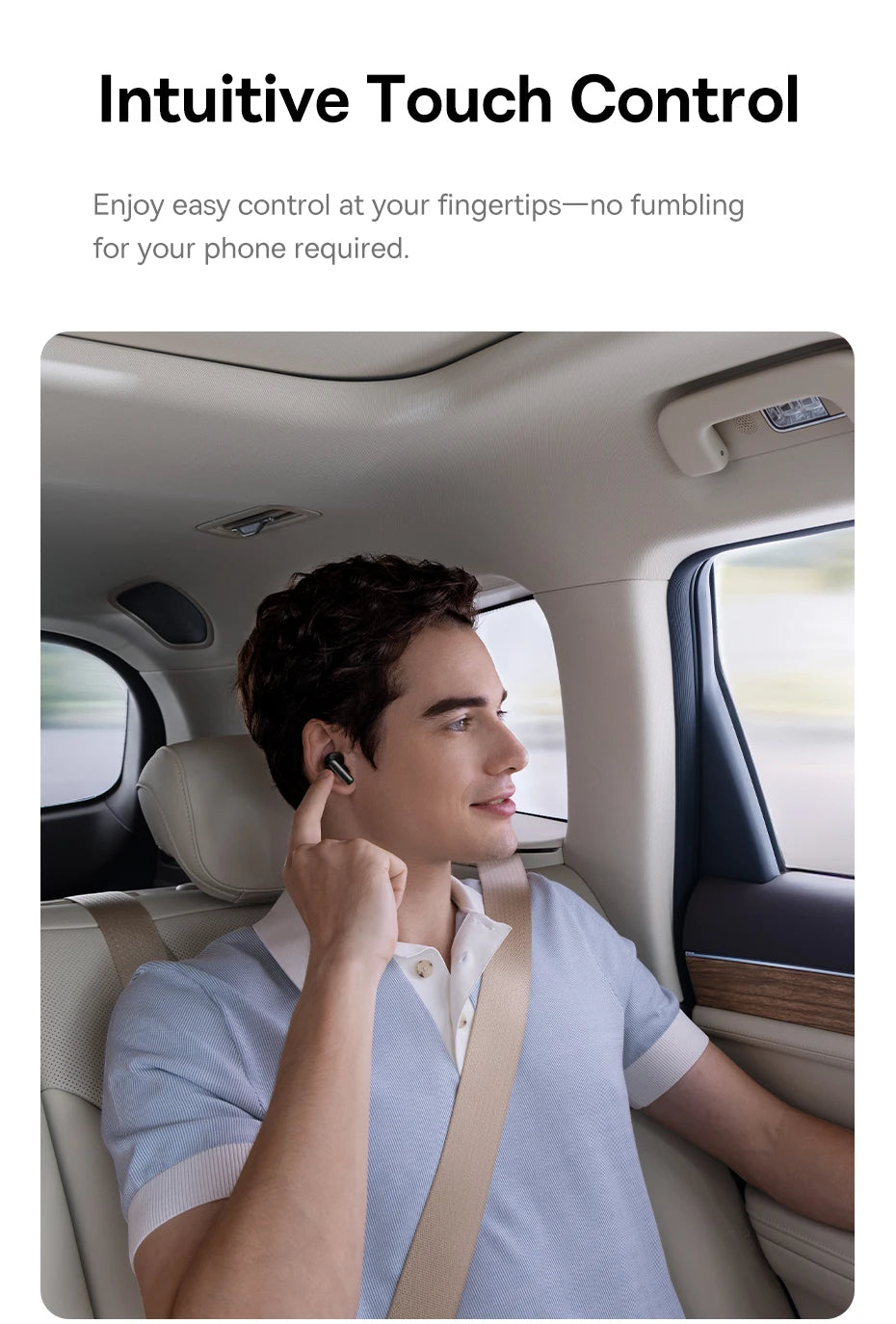 Baseus EP10 Pro ANC Earbuds Wireless Bluetooth 6.0 Earphones 50dB Realtime Adaptive Headphones 6 Mic Hi-Res LDAC IP55  Ear buds