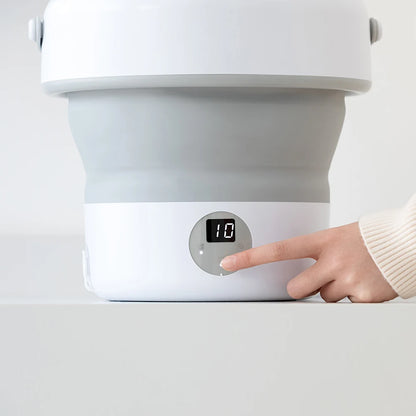 Portable Folding Washing Machine 6L 11L - Mini Ultrasonic Washer Spin Dryer