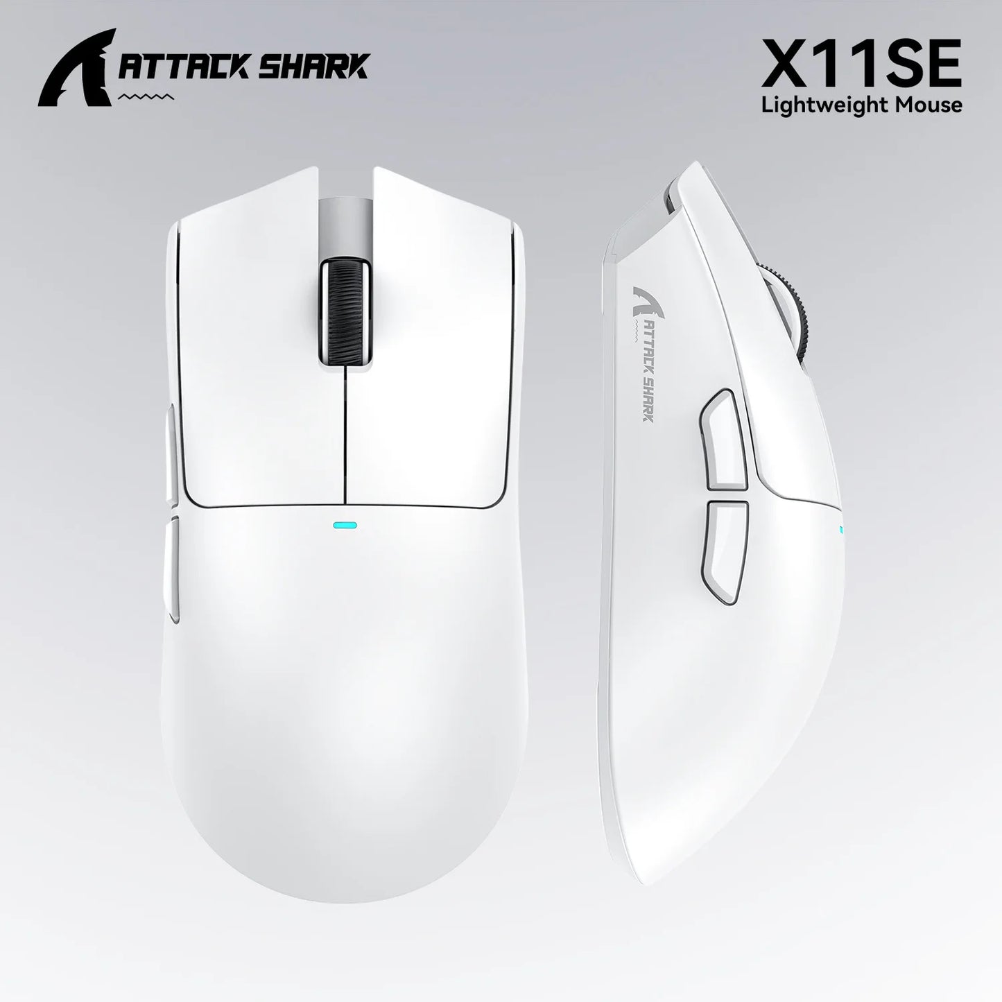 Attack Shark X11SE X11 PAW3311 Bluetooth Mouse, Triple Mode Connectivity, Touch Magnetic Charging Dock, Ultra-Light Gaming Mouse