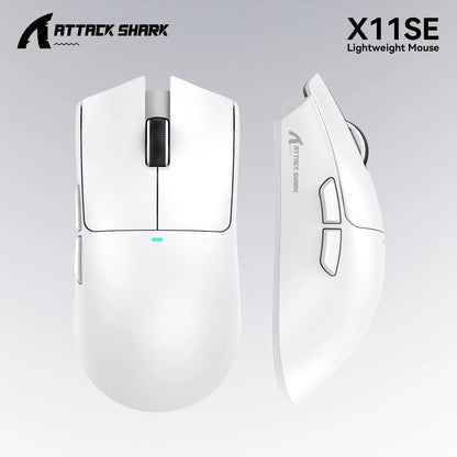 Attack Shark X11SE X11 PAW3311 Bluetooth Mouse, Triple Mode Connectivity, Touch Magnetic Charging Dock, Ultra-Light Gaming Mouse