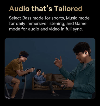 Baseus Bowie MA10 Pro ANC Wireless Earphones 48dB Hybrid ANC Bluetooth 5.3 Earbuds IPX6 Waterproof 4-Mics ENC Sports Headphones