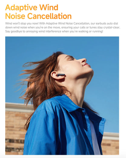 QCY HT10 AilyBuds Pro+ ANC Wireless Earphone Hi-Res Audio with LDAC Bluetooth 5.3 Earbuds 6 Mic AI HD Call Multipoint Connection