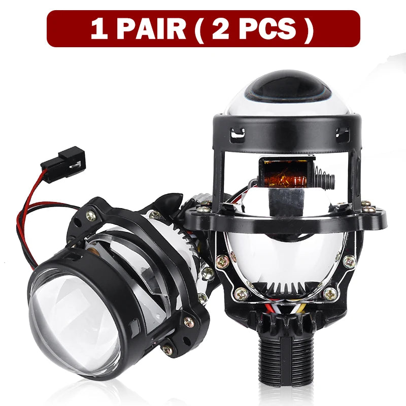 Bi LED Projector Headlight Lenses 90W
