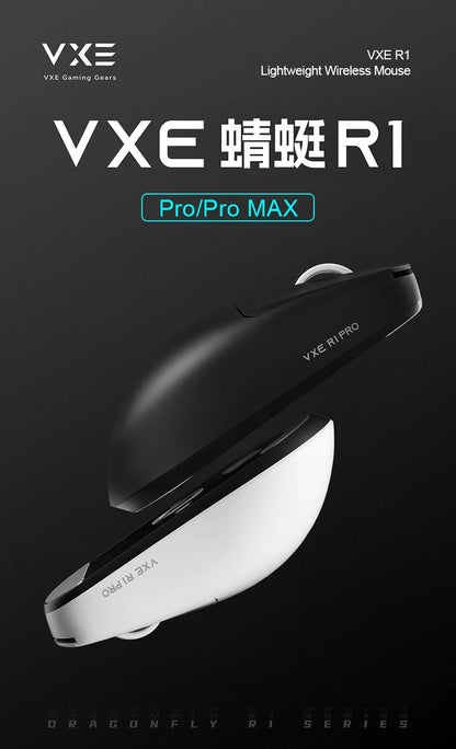 ATK VXE R1 Pro MAX Dragonfly R1 E-sports Gaming Mouse Rechargeable PAW3395 Lightweight Ergonomic 2.4G Wireless Mouse