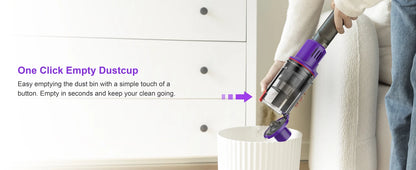 UMLO V102 Cordless Vacuum Cleaner - Brushless Motor Stick Vacuum for Pet Hair