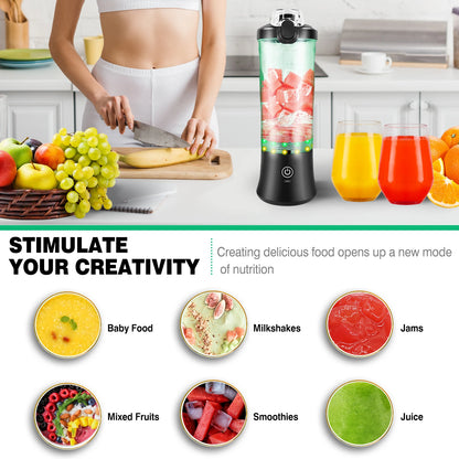Portable Blender 600ML USB Rechargeable