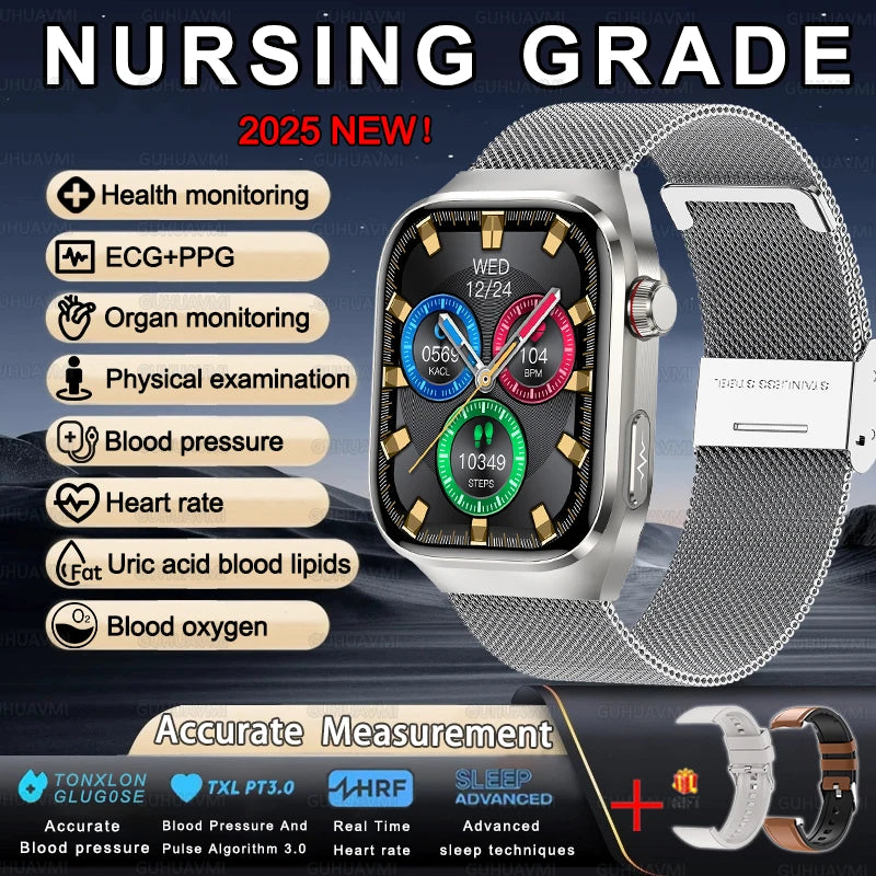 XIAOMI Health Smart Watch - ECG PPG Blood Pressure Oxygen Monitor with Bluetooth Call