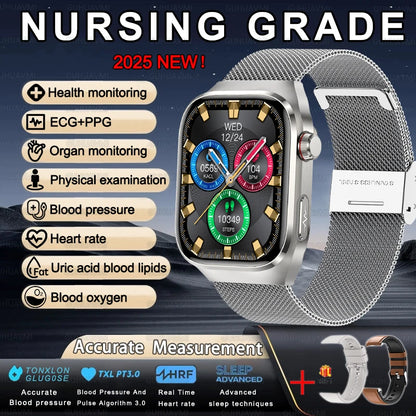 XIAOMI Health Smart Watch - ECG PPG Blood Pressure Oxygen Monitor with Bluetooth Call