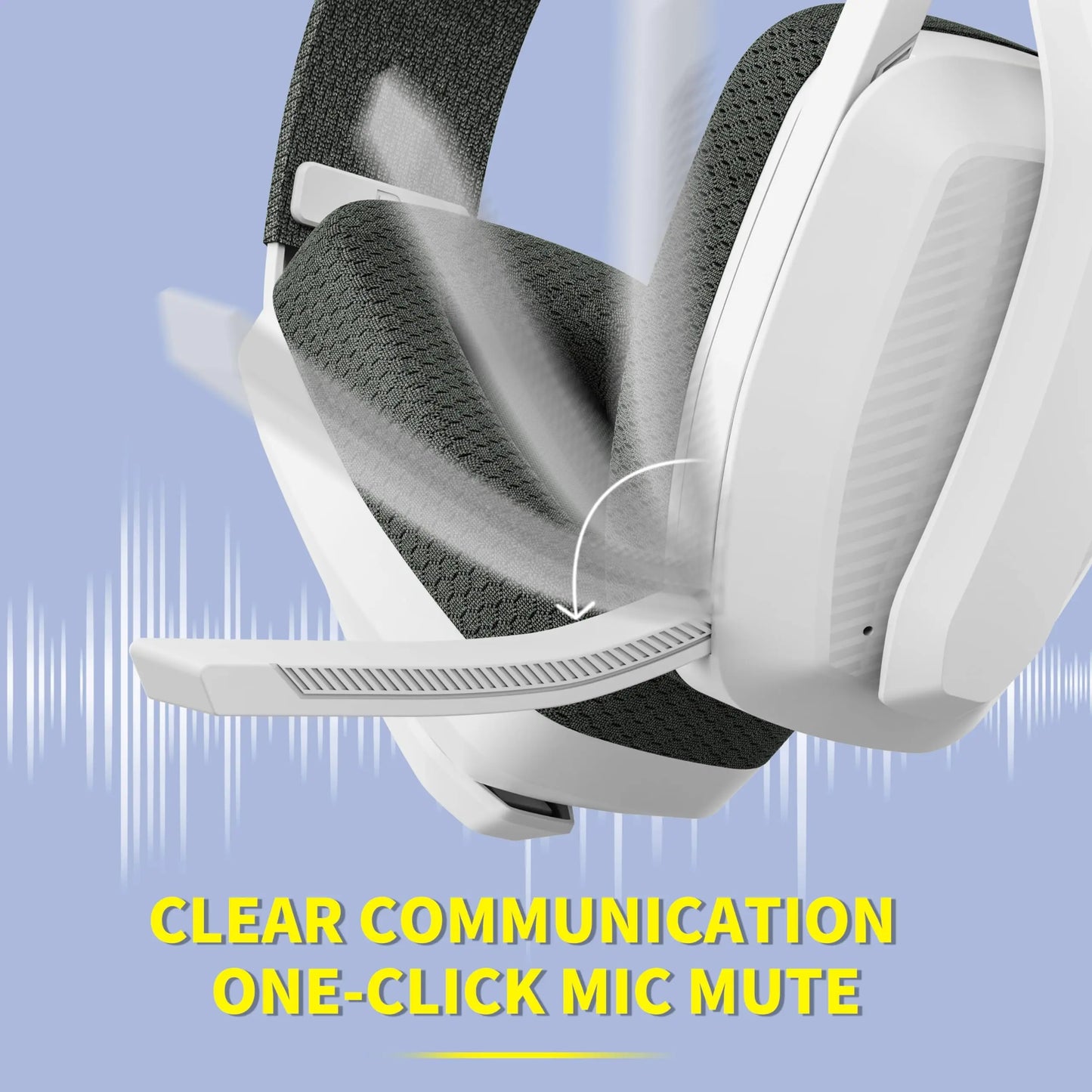 BINNUNE BW06 Bluetooth Headsets Gamer with Mic for PS5 PS4 PC Mac Playstation Wireless 2.4GHz Gaming Headphone with Microphone