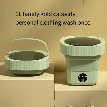 Portable Folding Washing Machine 6L 11L - Mini Ultrasonic Washer Spin Dryer