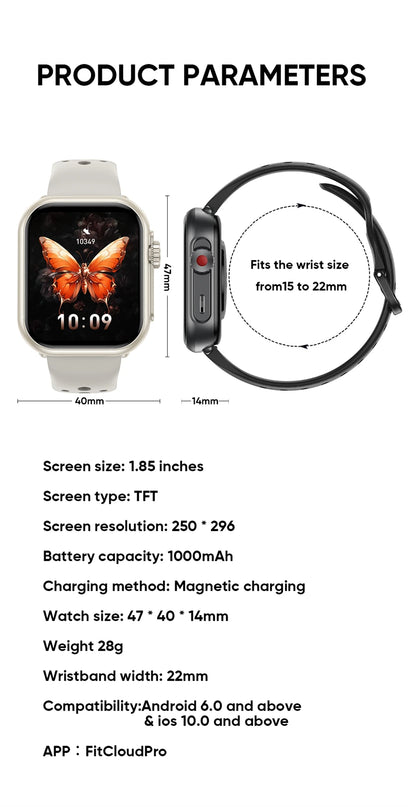 Ultra 2 SE Smartwatch - 1000mAh, AMOLED, GPS, 100+ Sports Modes