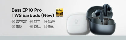 Baseus Eli 10i Open-Ear Bluetooth 5.4 Earphones - IP54 Waterproof Sports Earbuds