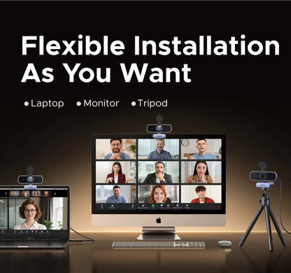 UGREEN 4K FHD 1080P Webcam 8MP for PC, PDAF Auto Focus, Dual AI Noise-Cancelling Mics, Web cam Camera for Zoom/Teams/Google Meet