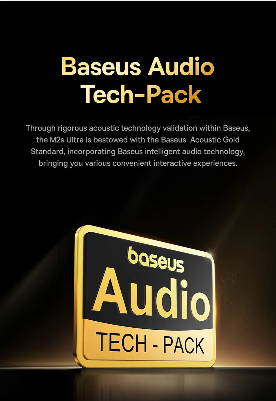 Baseus Bowie M2s Ultra Wireless Earphones Smart Screen 52dB Noise Cancelling Bluetooth 5.4 Headphones 3D Audio Spatial Earbuds