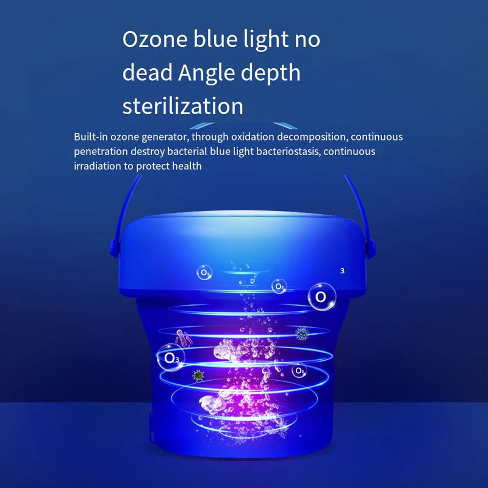 Portable Folding Washing Machine 6L 11L - Mini Ultrasonic Washer Spin Dryer