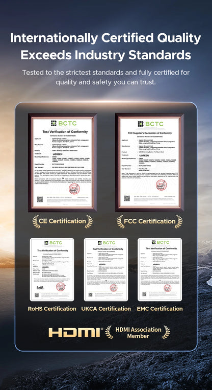 UGREEN USB HUB 7-in-1 Type-C to 4K60Hz HDMI SD&TF 5Gbps USB3.0 PD100W for Lapop Macbook Accessories USB Splitter Docking Station