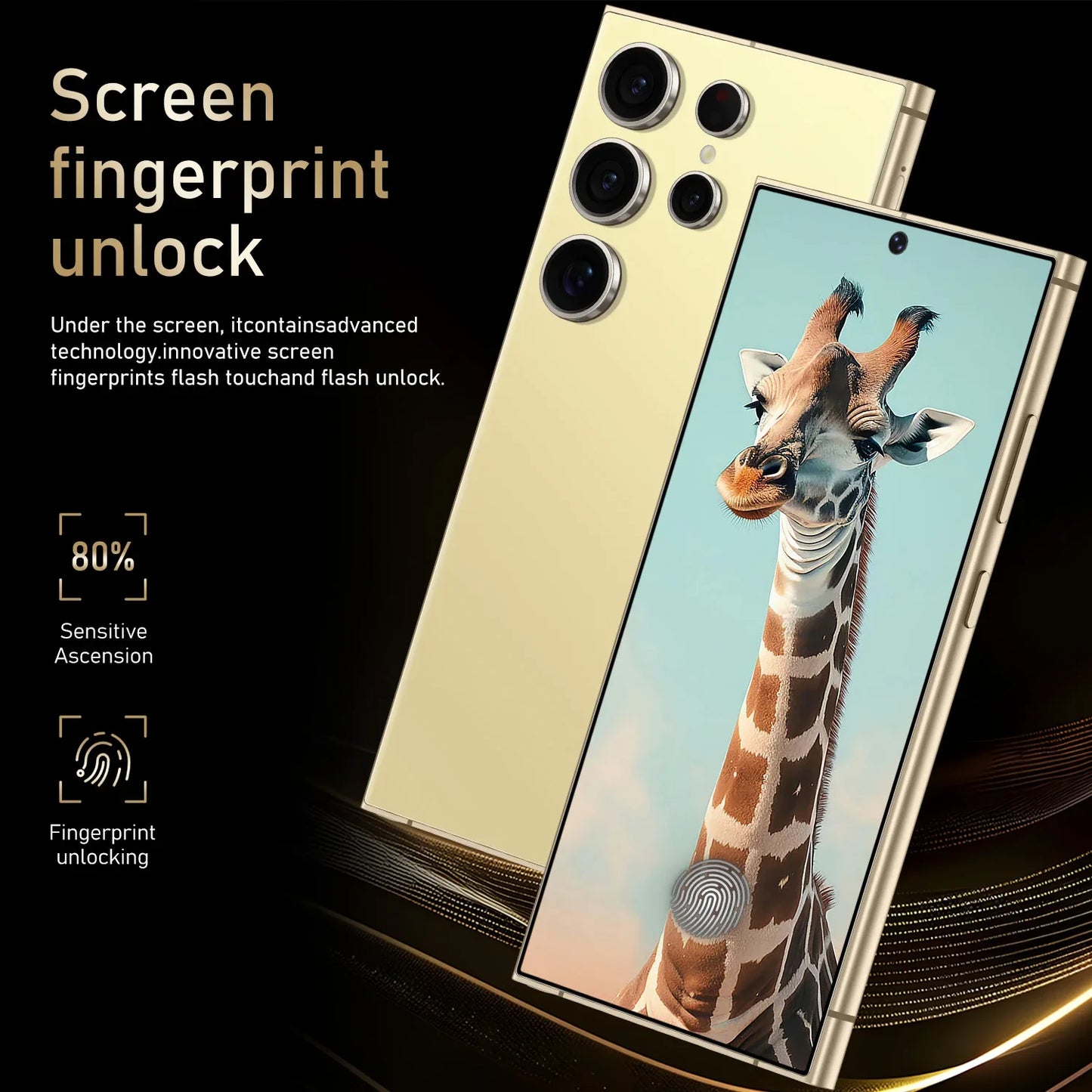 New S27 Ultra 7.3HD Global Edition Original Smart Dual Card 7800mAh Battery Facial Recognition Function CASE