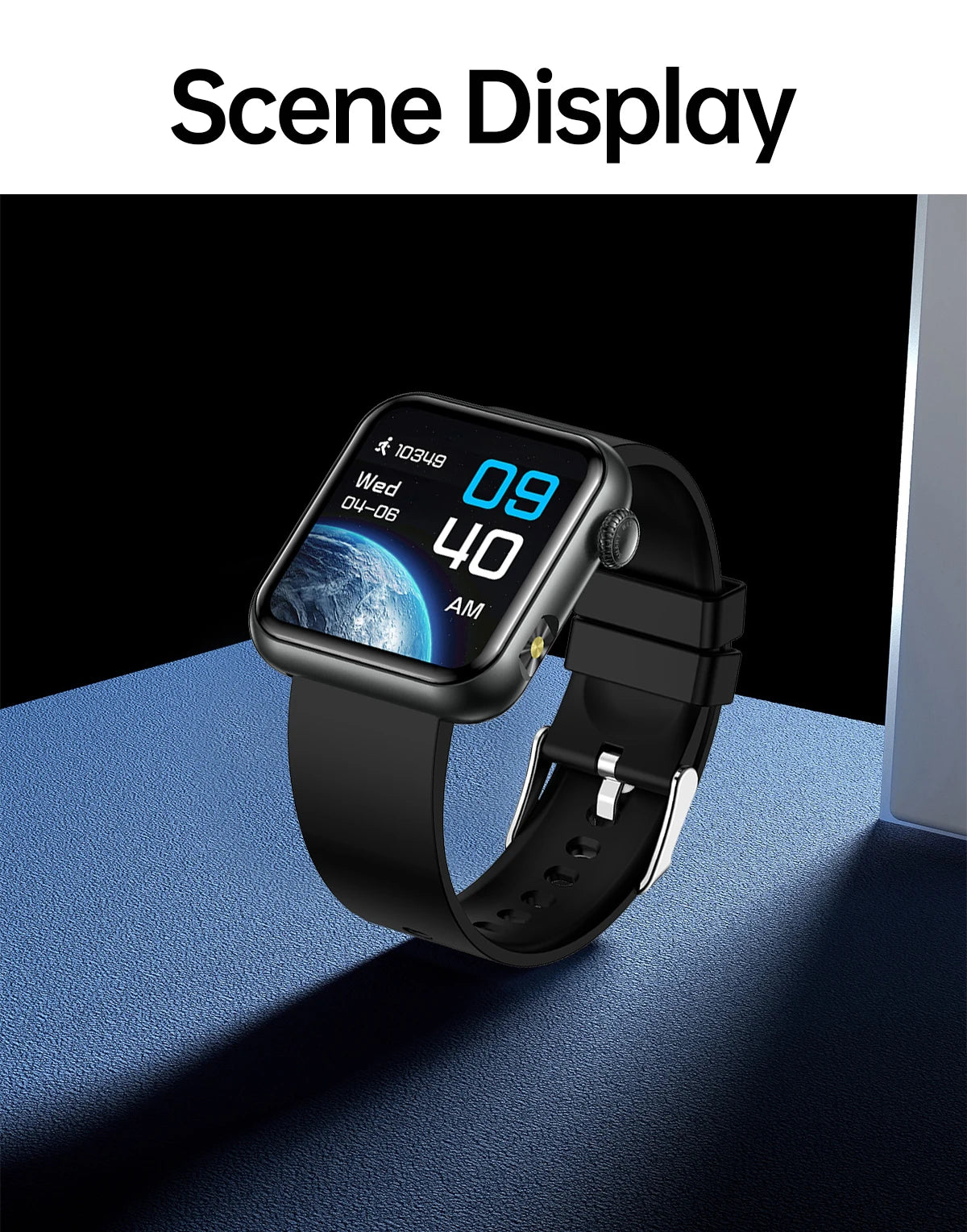 AI Smart Watch - HRV+PPG Blood Pressure Monitor, IP68 Waterproof