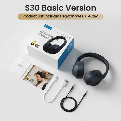 HAYLOU S30 Bluetooth 5.4 Headphones - 43dB ANC, 80H Playtime