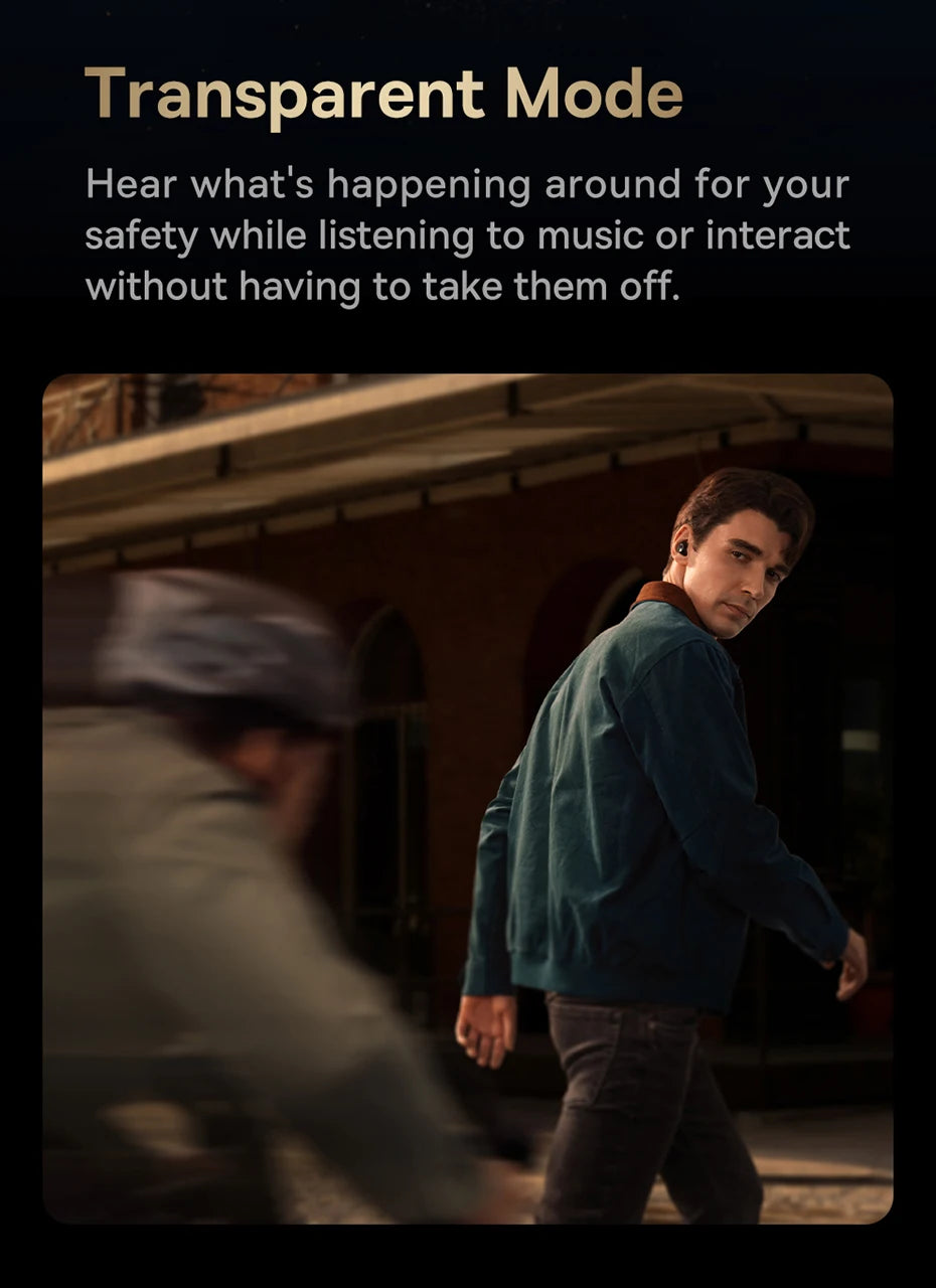 Baseus Bowie MA10 Pro ANC Wireless Earphones 48dB Hybrid ANC Bluetooth 5.3 Earbuds IPX6 Waterproof 4-Mics ENC Sports Headphones